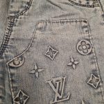 شلوارک جین بچگانه طرح LV - Image 2