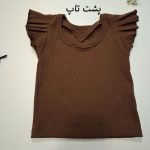 ست دو تکه دخترانه بلوز آستین کلوش و شلوار دمپا گیپور - Image 5