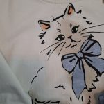 ست بلوز و شلوار دخترونه طرح گربه (2تا7 سال ) - Image 2
